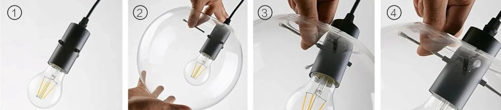 Lampada Da Soffitto Pensile Di Vetro Lassi 20+25+30 Cmd