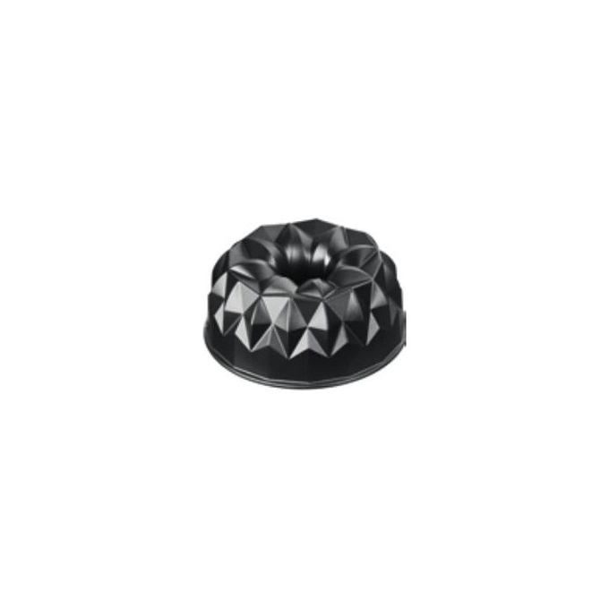 ORIGINAL KAISER 2300646794 Inspiration Stampo in Alluminio Pressofuso Antiaderente per Dolci Geometrico da 25 cm colore Nero