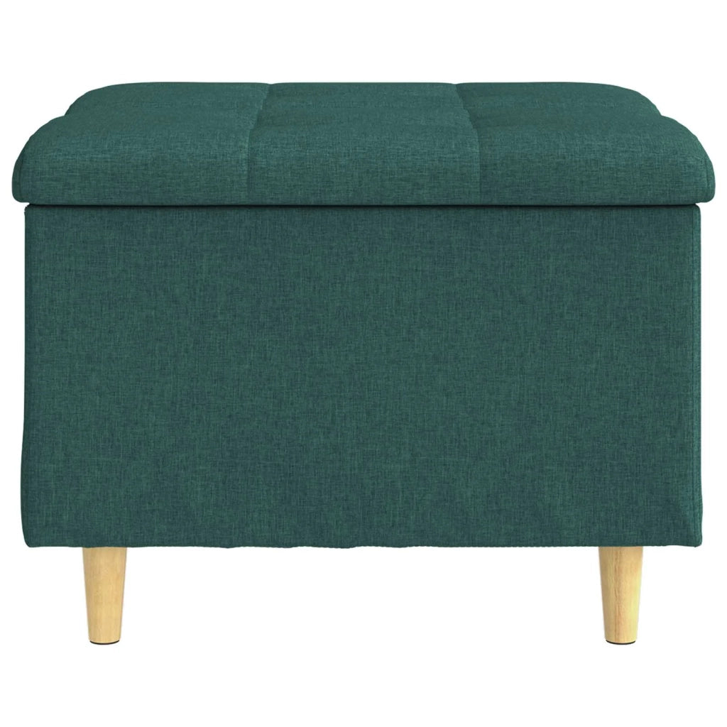 Pouf contenitore Verde Scuro 60 x 60 x 45 cm Tessuto 876821