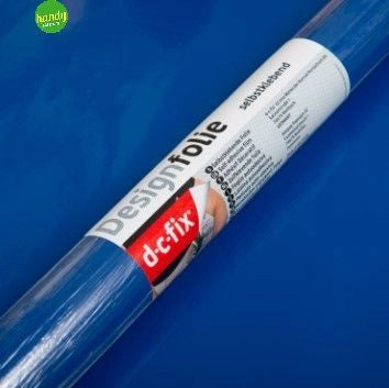 PLASTICA ADESIVA BLU SCURO LUCIDO DC FIX MINI  45X200 CM