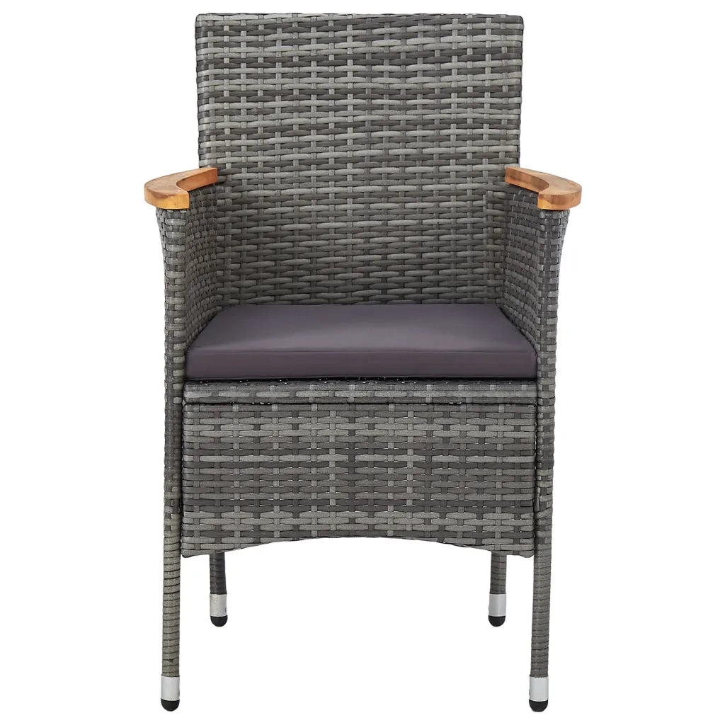 Set Mobili da Pranzo per Giardino 3 pz Grigio 3072474