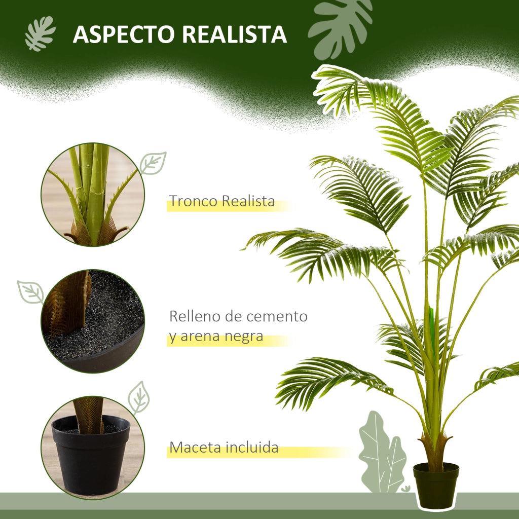 Palma Areca Artificiale 170cm ¨C zephmum ¨C Verde ?15x170 cm