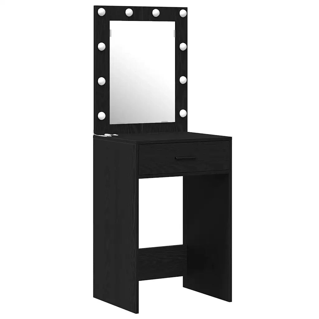 Tavolo da Trucco Nero 50 x 41 x 135 cm Legno multistrato 3334255