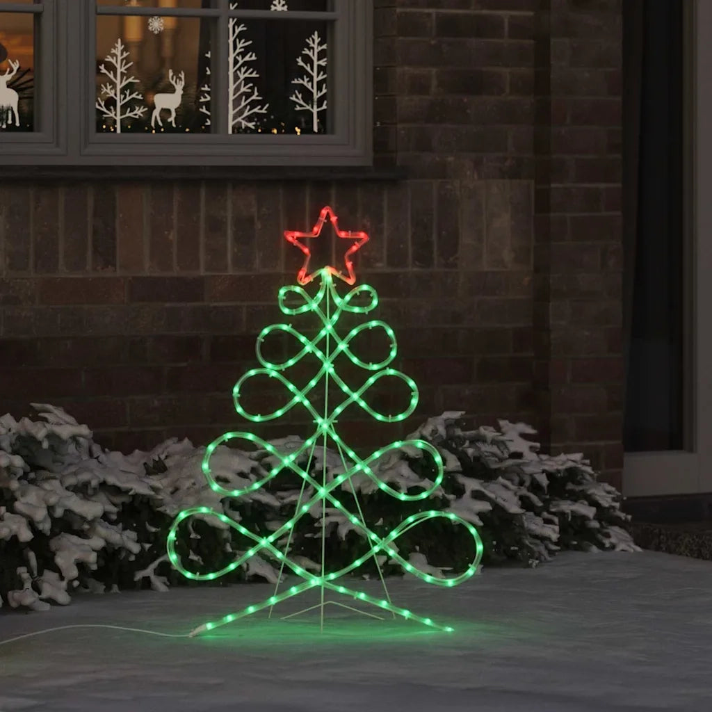 Luci a forma di albero di Natale Multicolore 78 x 58 cm PVC CFW5557505