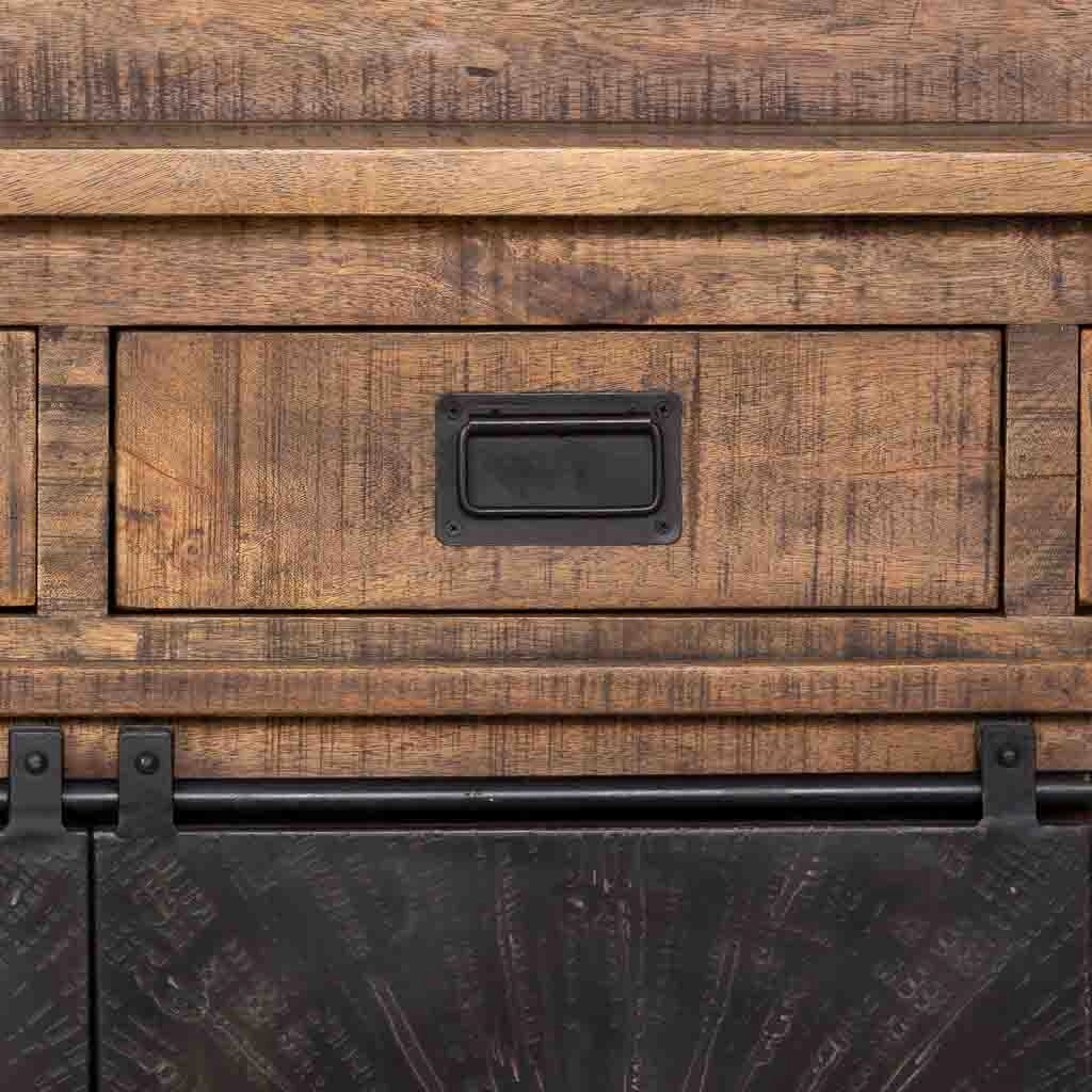Credenza in legno marrone 145x42x130h cm