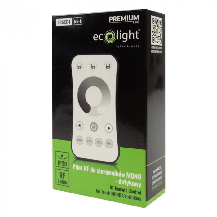 Telecomando RF touch R6-1 dimmer LED Mono bianco Ecolight