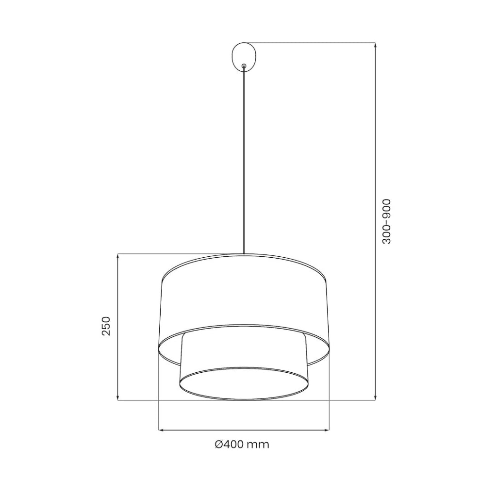 Lampada a sospensione BUENO juta verde/bianca E27 60W