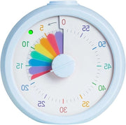 Timer Visivo per Bambini - Aiuto allo Studio - Visualizzazione Arcobaleno - 48 x 103 cm - Blu