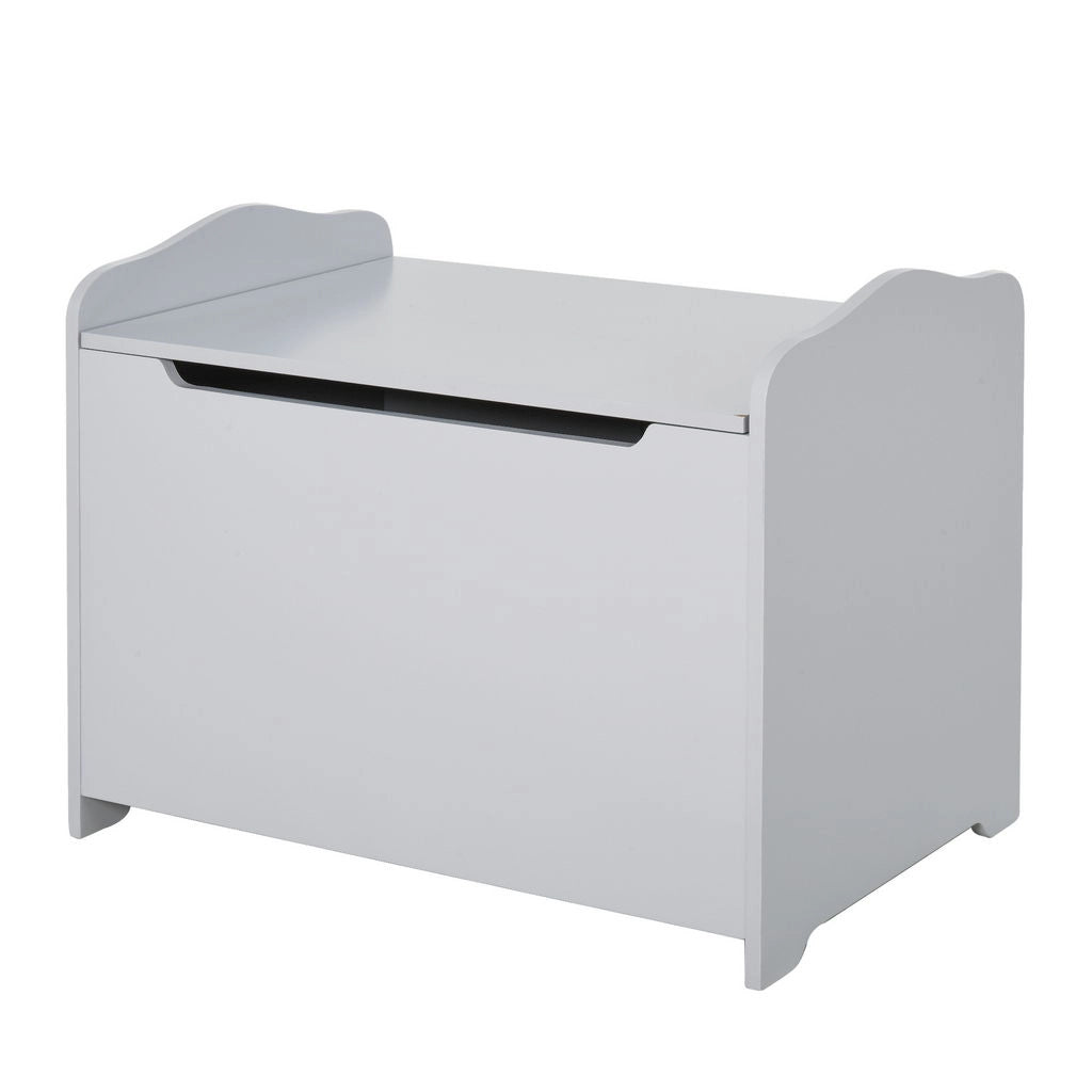 CASSAPANCA CONTENITORE PORTAGIOCHI IN LEGNO 60 X 40 X 48CM IN COLORE GRIGIO