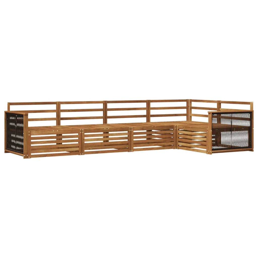 Set di divani da esterno 5 pcs Naturale 3383352