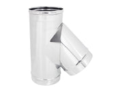 Canna Fumaria - Raccordo Braga 45° Monoparete  ACCIAIO INOX AISI 316  -Vari Diametri- ø200