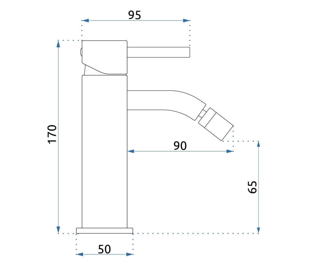 Rubinetto Da Bidet Rea Lungo Copper