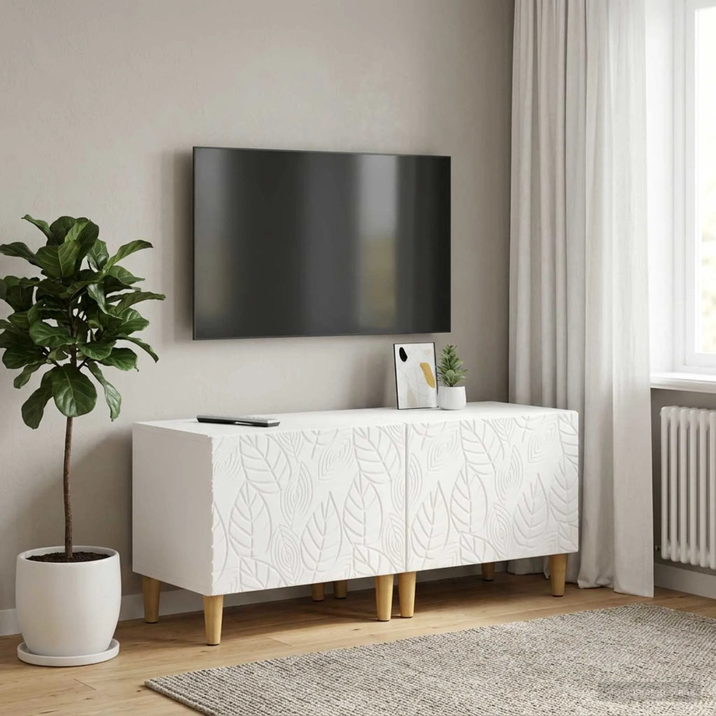 Mobile TV Bianco Legno ingegnerizzato 897115