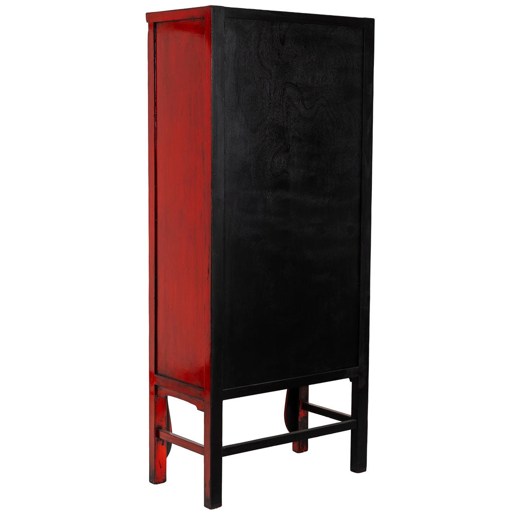 Armadio in legno rosso 84x50x194h cm