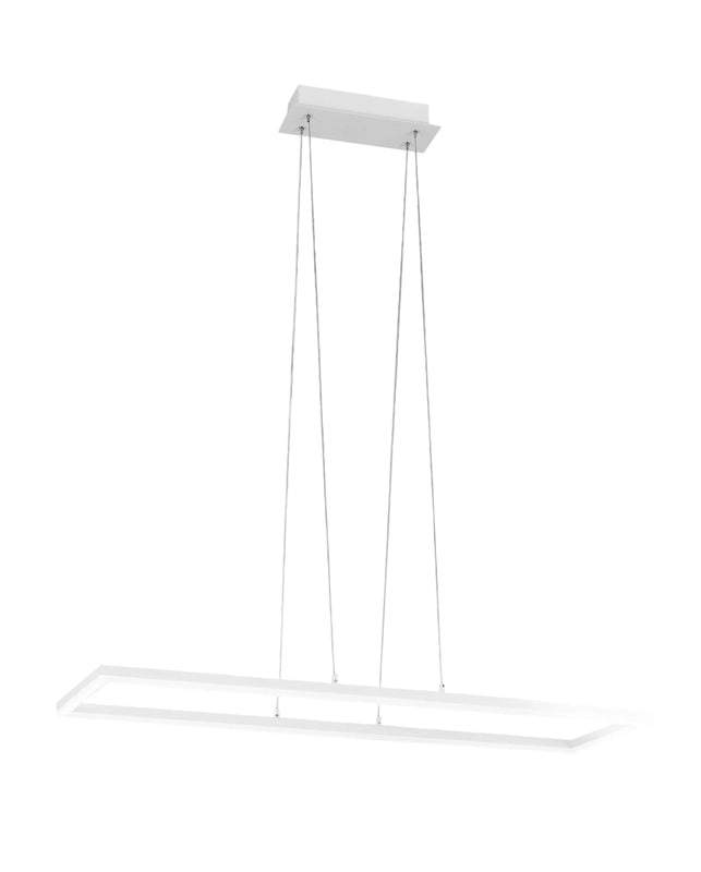 Plafoniera Bard a sospensione a led 52W Bianco 3394-45-102 Fabas Luce