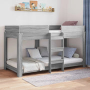 Letto a Castello per Bambini Grigio Sonoma 100 x 200 cm