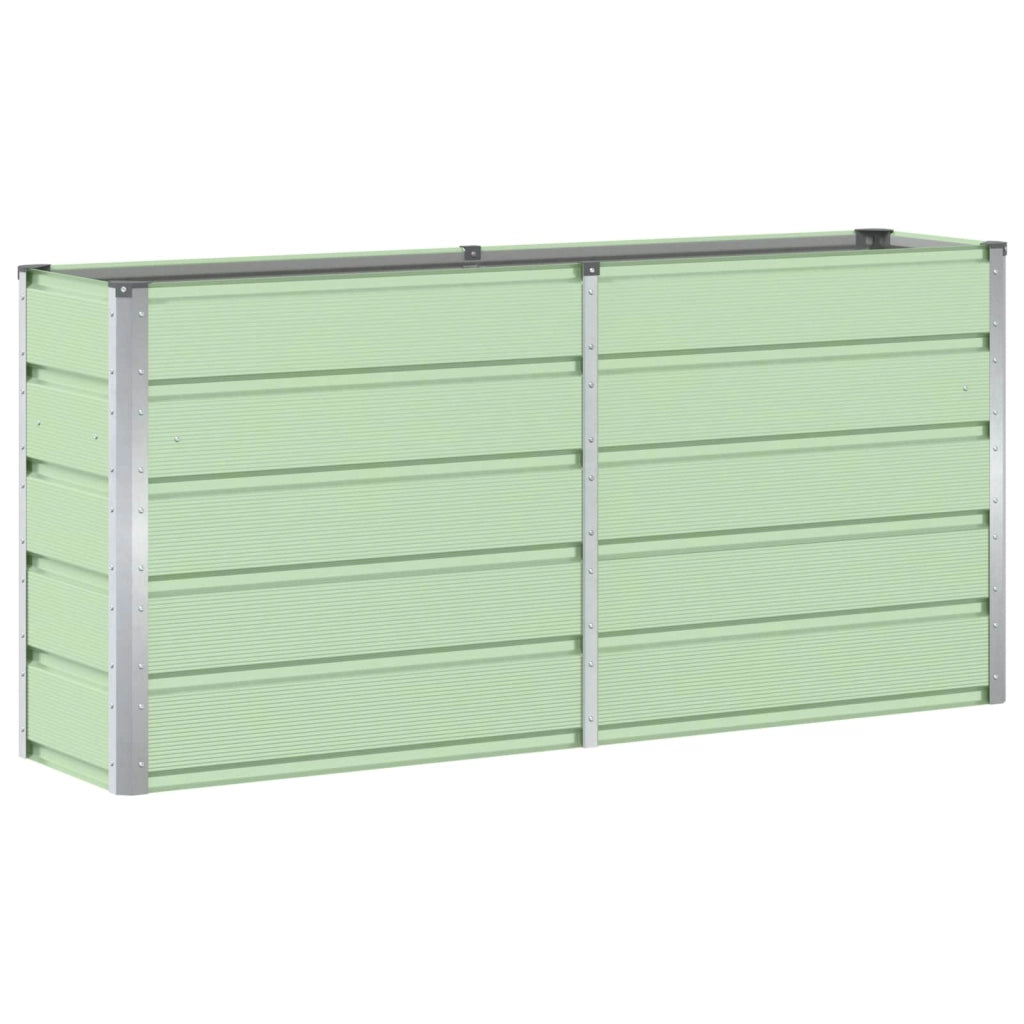 Fioriera moderna 160 x 40 x 75 cm design versatile uso interno/esterno acciaio verde 02_0059261