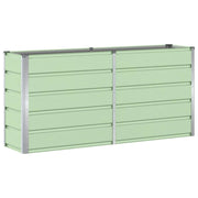 Fioriera moderna 160 x 40 x 75 cm design versatile uso interno/esterno acciaio verde 02_0059261