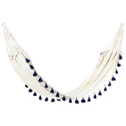 Amaca da esterno con seduta in cotone Beige e blu per interni ed esterni in stile Boho