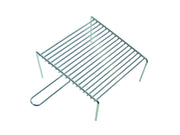 GRIGLIA PESANTE CON PIEDI 1 MANICO  cm.33x37    LAPILLO
