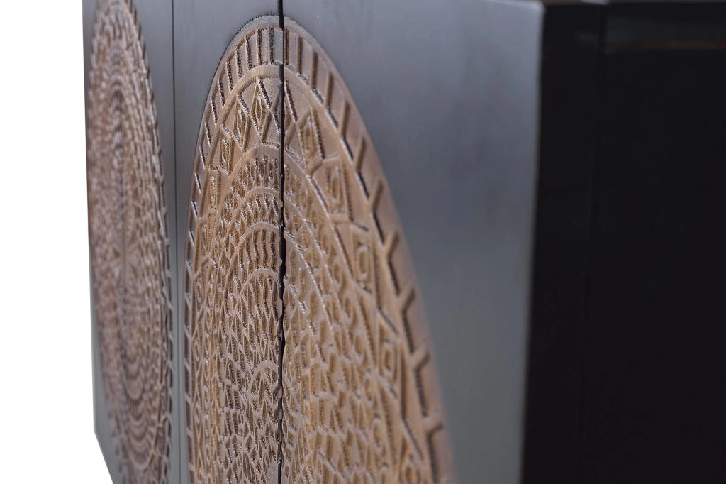 Credenza in legno di mango e metallo