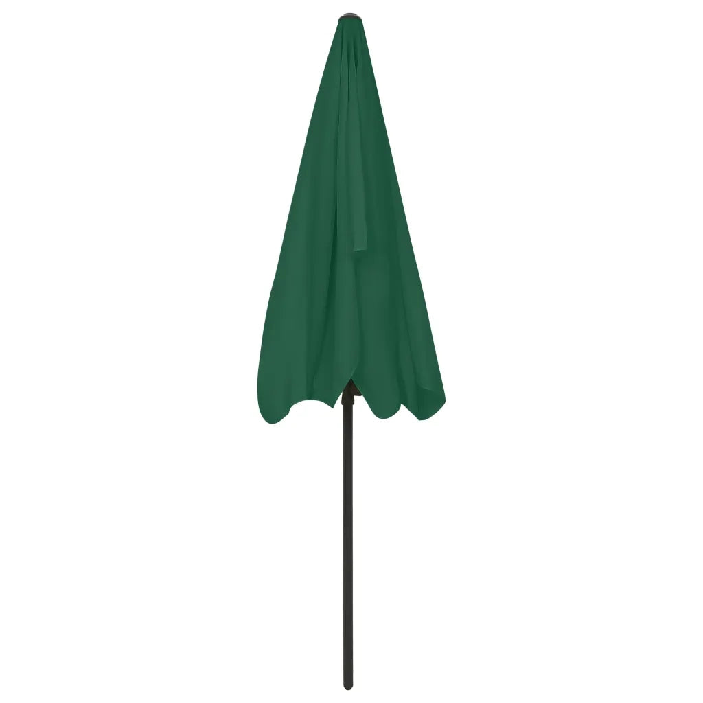Ombrellone da Spiaggia Verde 200x125 cm 314728