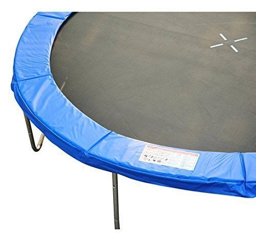 EasyComfort Copertura Imbottita Bordo Trampolino, Protezione per Tappeto Elastico Giaridno in Plastica, Ø244cm, Blu