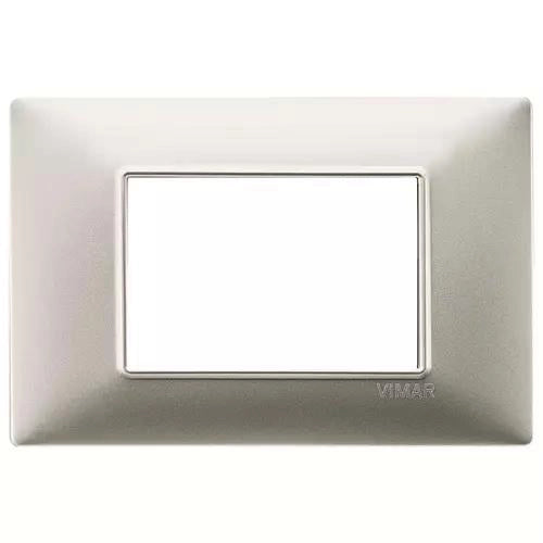 VIMAR PLANA - PLACCA 3M NICHEL OPACO