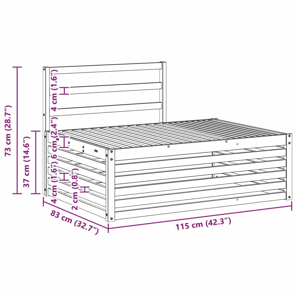 Set di divani da esterno 3 Pezzo 3391104