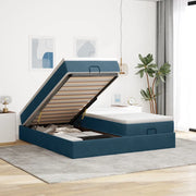 Struttura Letto Pouf con Materassi 180x200 cm Velluto