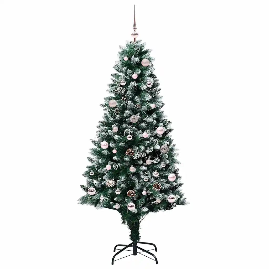 Albero di Natale artificiale con 150 LED Verde 150 cm 3396253