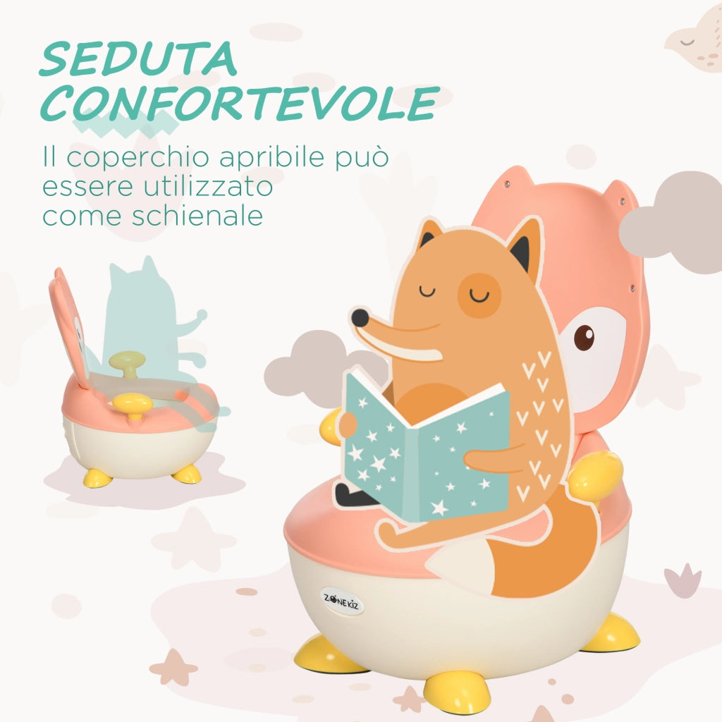 Vasino per Bambini con Schienale e Braccioli ¨C Minimal ¨C Rosa