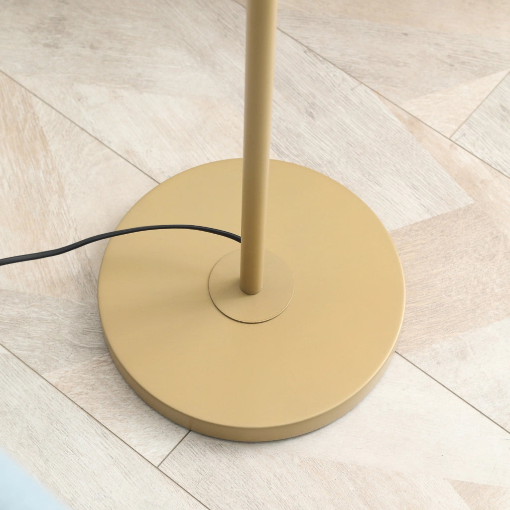 Lampada da terra ¨C zephmum ¨C oro e bianco