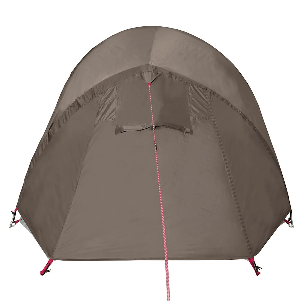 Tenda da Campeggio a Tunnel per 2 Persone Marrone Impermeabile 4009631