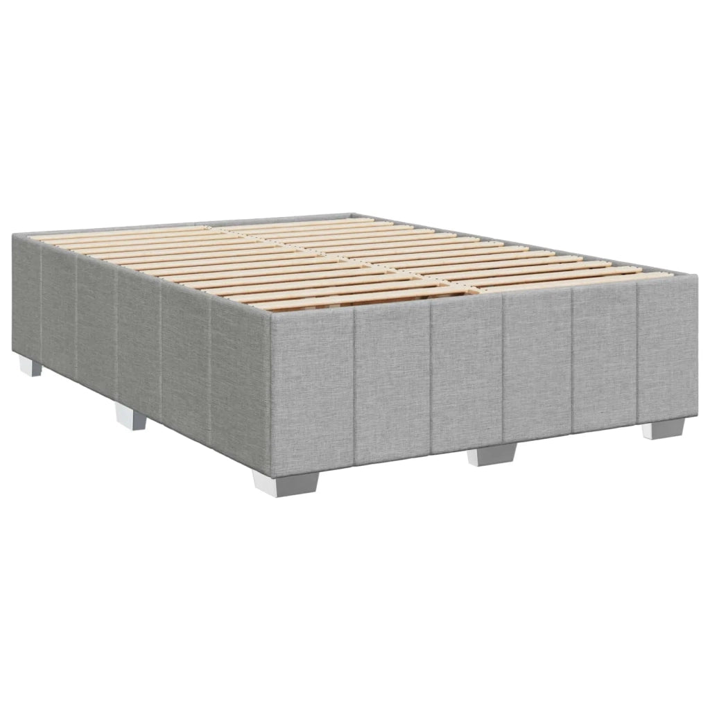 Letto box spring con materasso Grigio Chiaro 140 x 200 cm 3452684