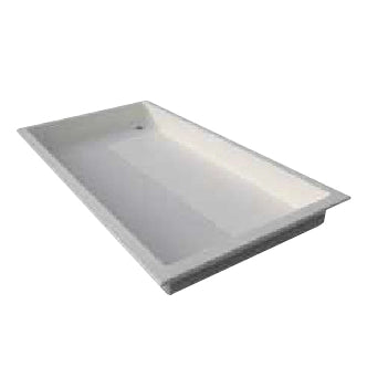 Vaschetta Lava Piedi Per Piscina 80 X 100 X H8 Cm - Colore Celeste Colore: Bianco