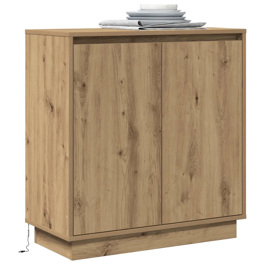 Credenza | Madia LED Rovere Artigianale 71 x 34,5 x 75 cm