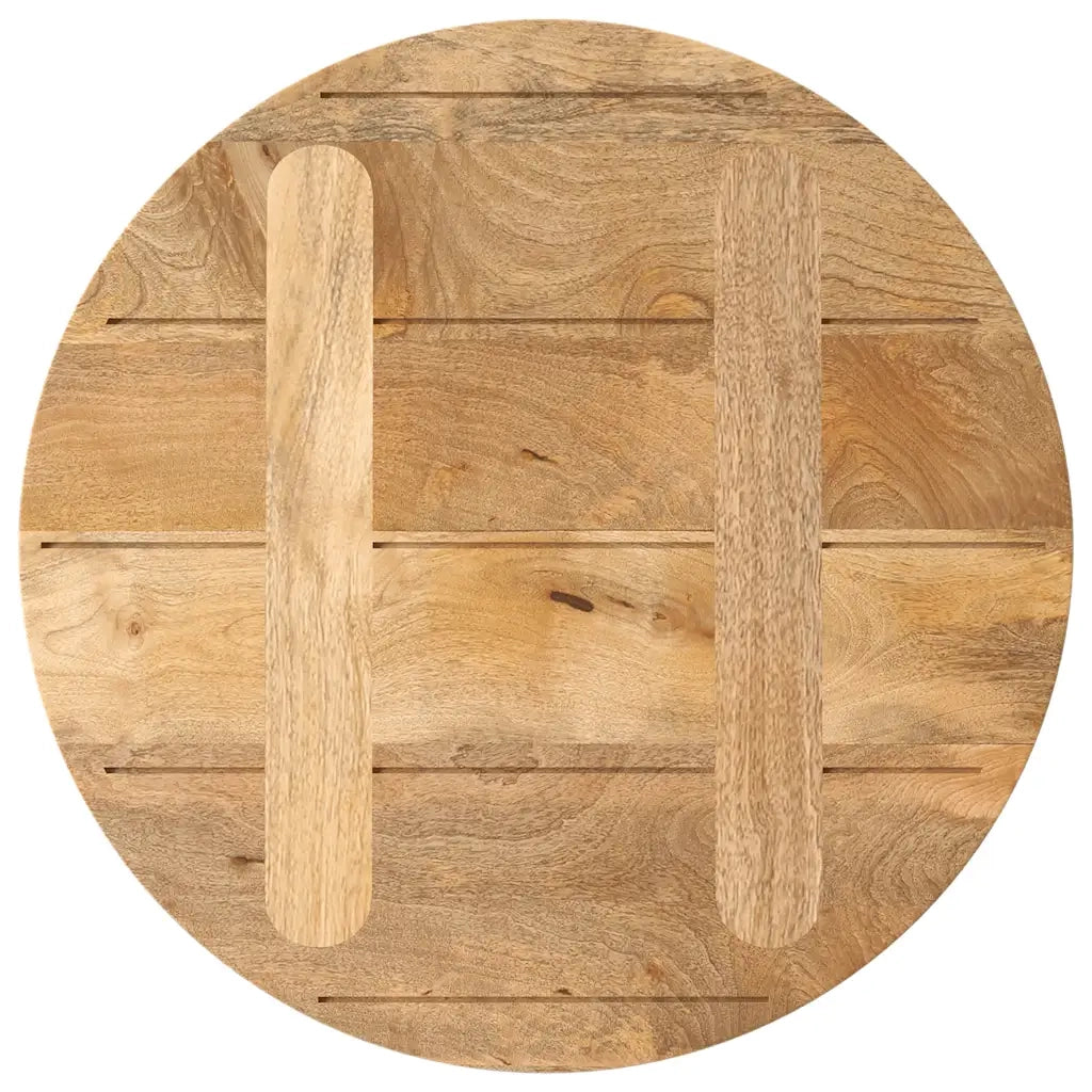 Piano per Tavolo | Superficie Tavolo | Piano Scrivania ? 40x2,5cm Rotondo in Legno Massello di Mango