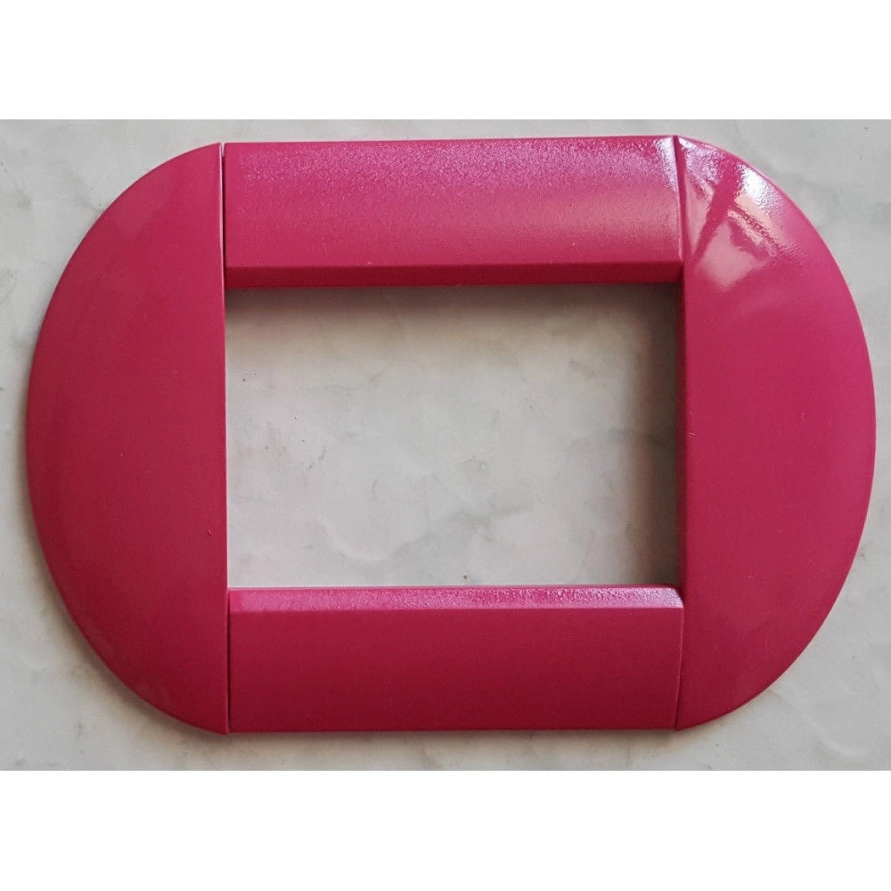 Trade Shop - Placca Placche Placchette Compatibili Living International Light Bombate Bticino - Fucsia -4 Fori     -