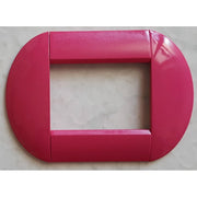 Trade Shop - Placca Placche Placchette Compatibili Living International Light Bombate Bticino - Fucsia -4 Fori     -