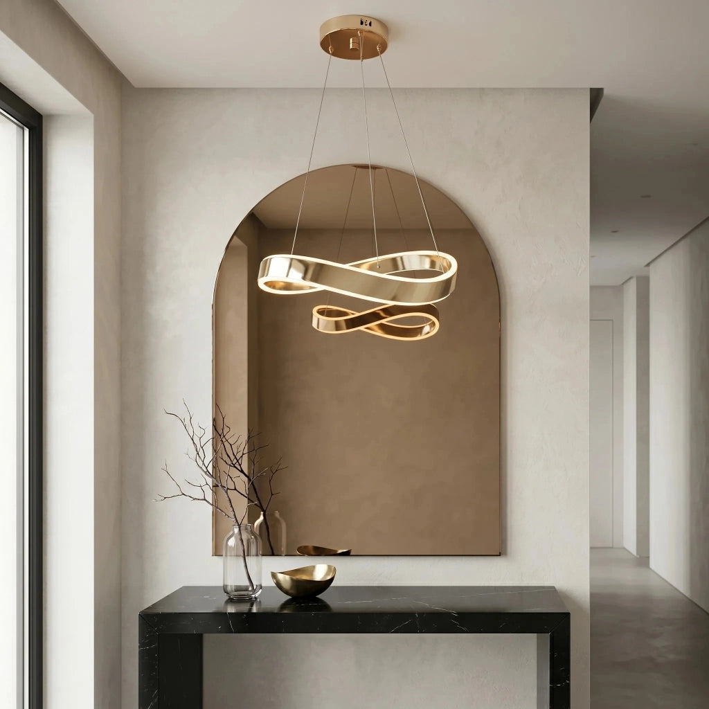 Lampada A Sospensione Da Soffitto Swe066-cp 60cm Gold