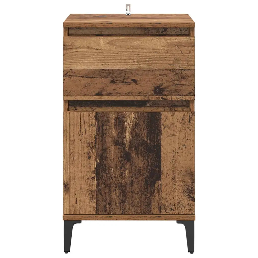 Armadio da Notte 2 pcs Legno vecchio 40 x 35 x 70 cm 881252