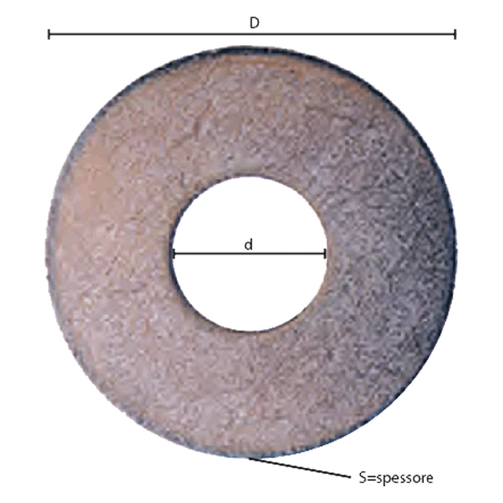 RONDELLA GREMBIALINA M 14- 3,0 x  42 x  15 mm - 1 centinaio - SIPA
