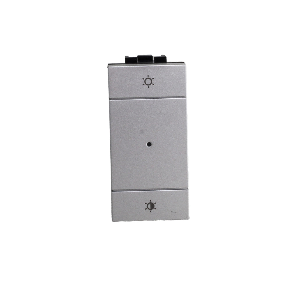 Pulsante Dimmer Connesso Smart WIFI Tuya Compatibile Bticino Living Colore Grigio Max 150W