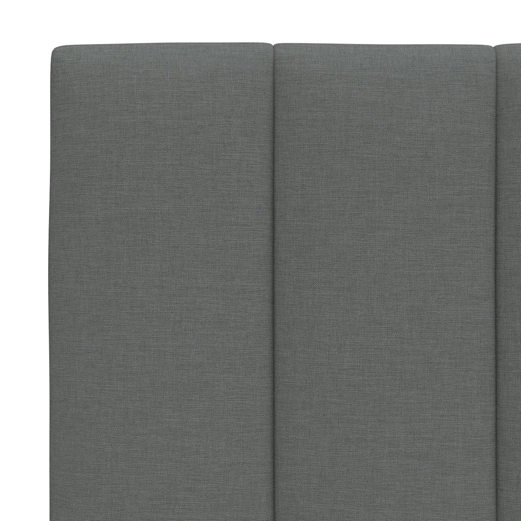 Cuscino Testiera Hanko Grigio Scuro 180 cm in Tessuto 4019178