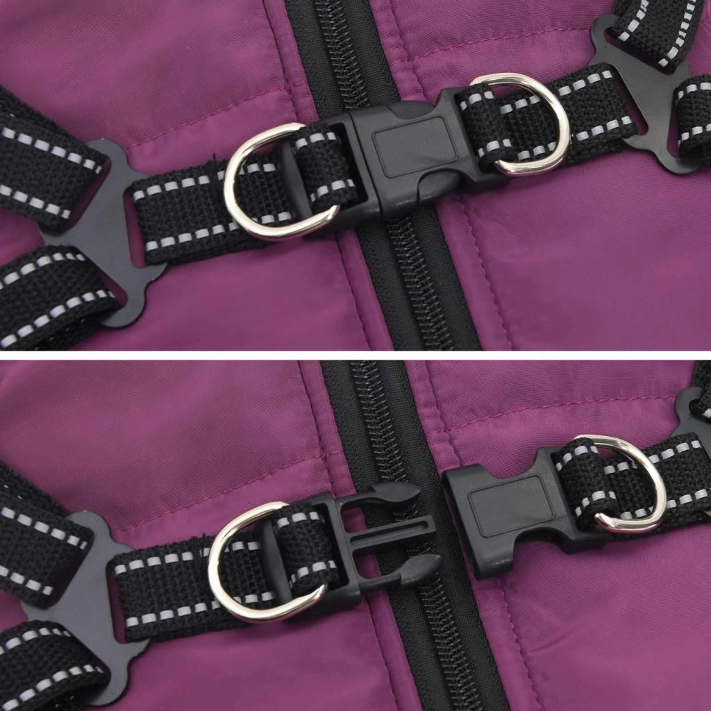 Cappotto per Cani Viola L40 Pile e Poliestere CFW4551343