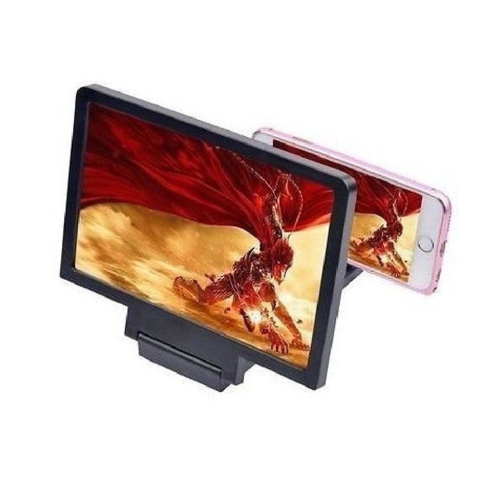 Trade Shop - Telefono Cellulare Schermo 3d Amplificatore Lente D'ingrandimento Supporto -