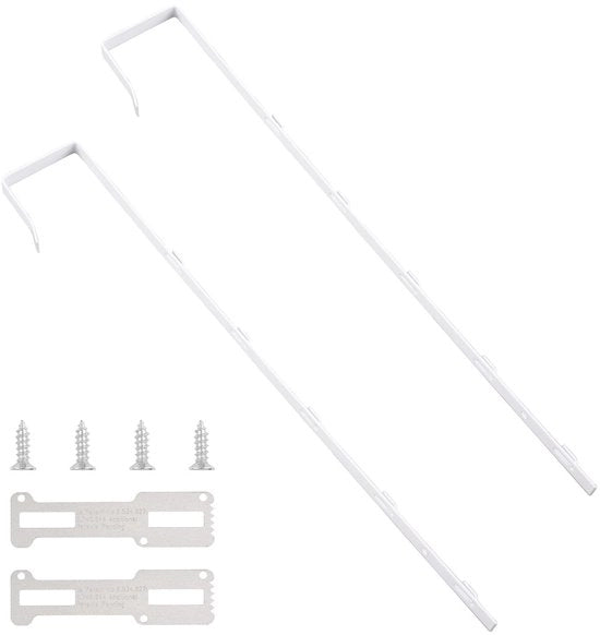 Kit di supporto per specchio - Sufficiente portata - Kit di supporto per specchi - Attacchi per specchio - Supporti per specchio - Regolazione di altezza - Rivestimento protettivo - Specchio per porta