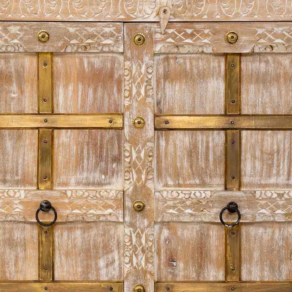 Credenza in legno beige 99x46x96h cm