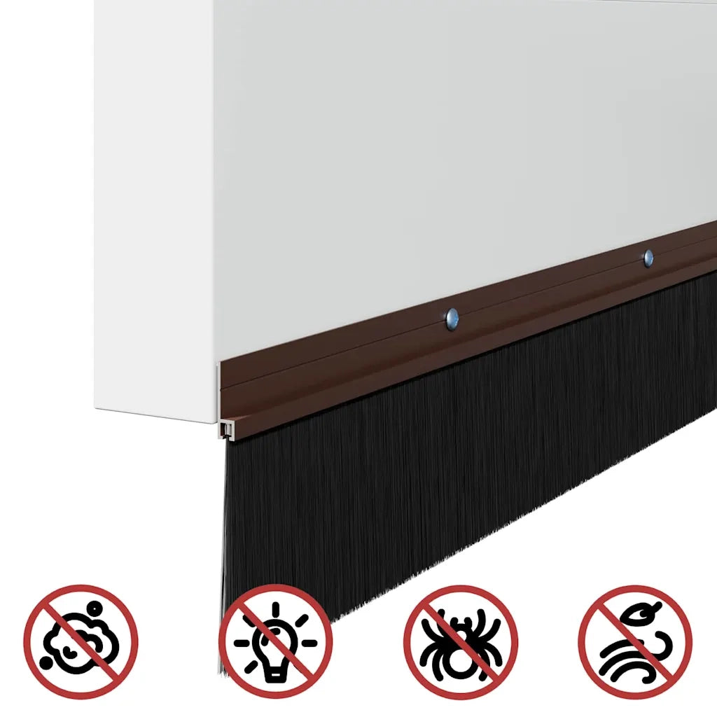 Spazzole per porte a vite 2 pz Marrone 100 cm CFW8681055